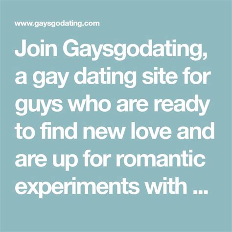 Local Gay Dating at Gaysgodating